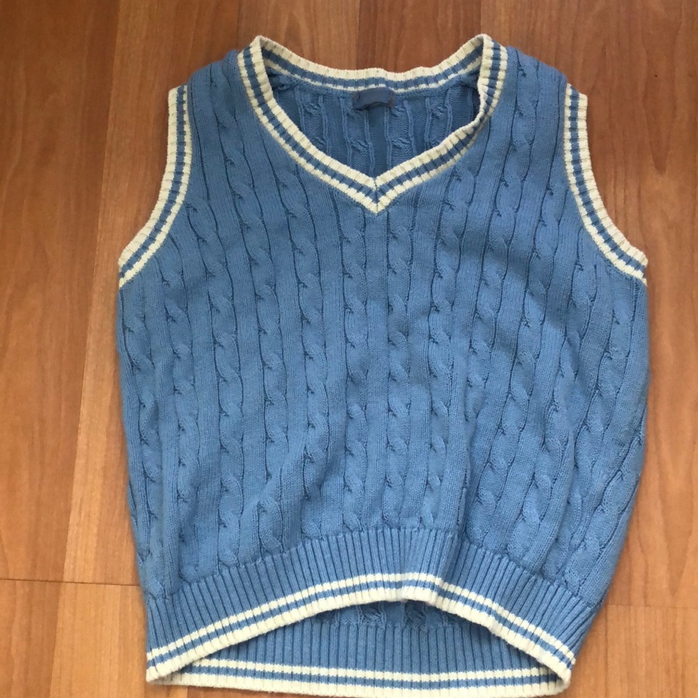 blue brandy melville sweater vest